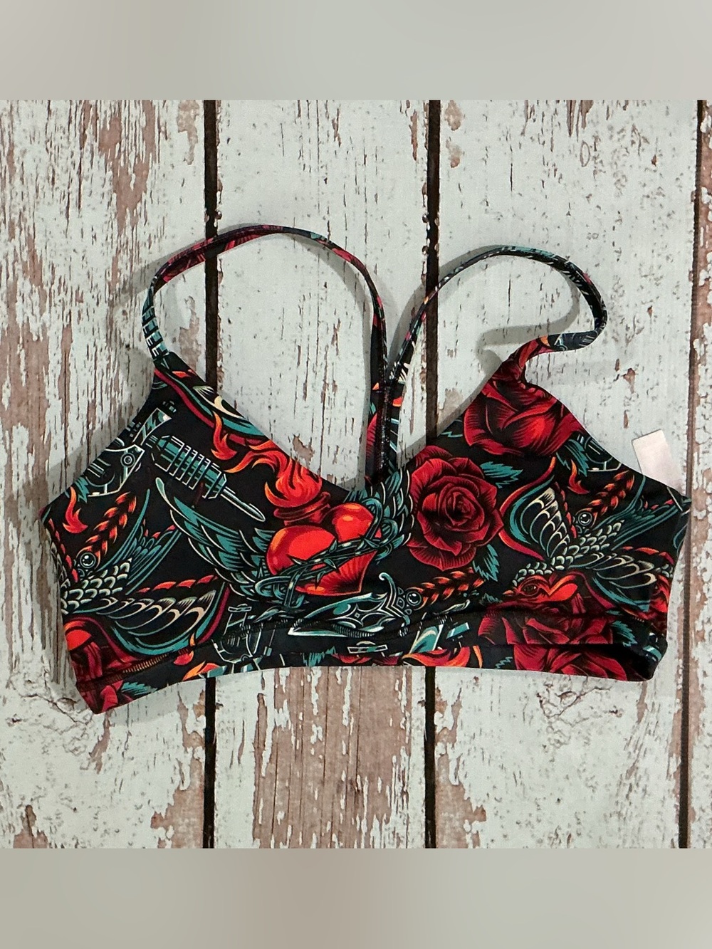 Constantly Varied Gear Floral Print Bra -- Vintage Tattoo